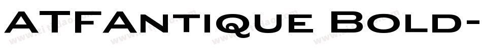 ATFAntique Bold字体转换